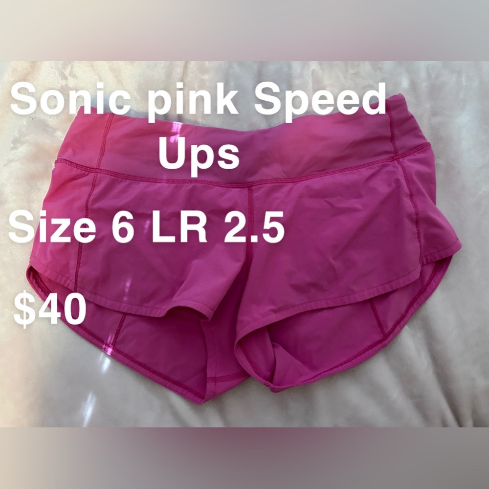 Lululemon speed ups sonic pink